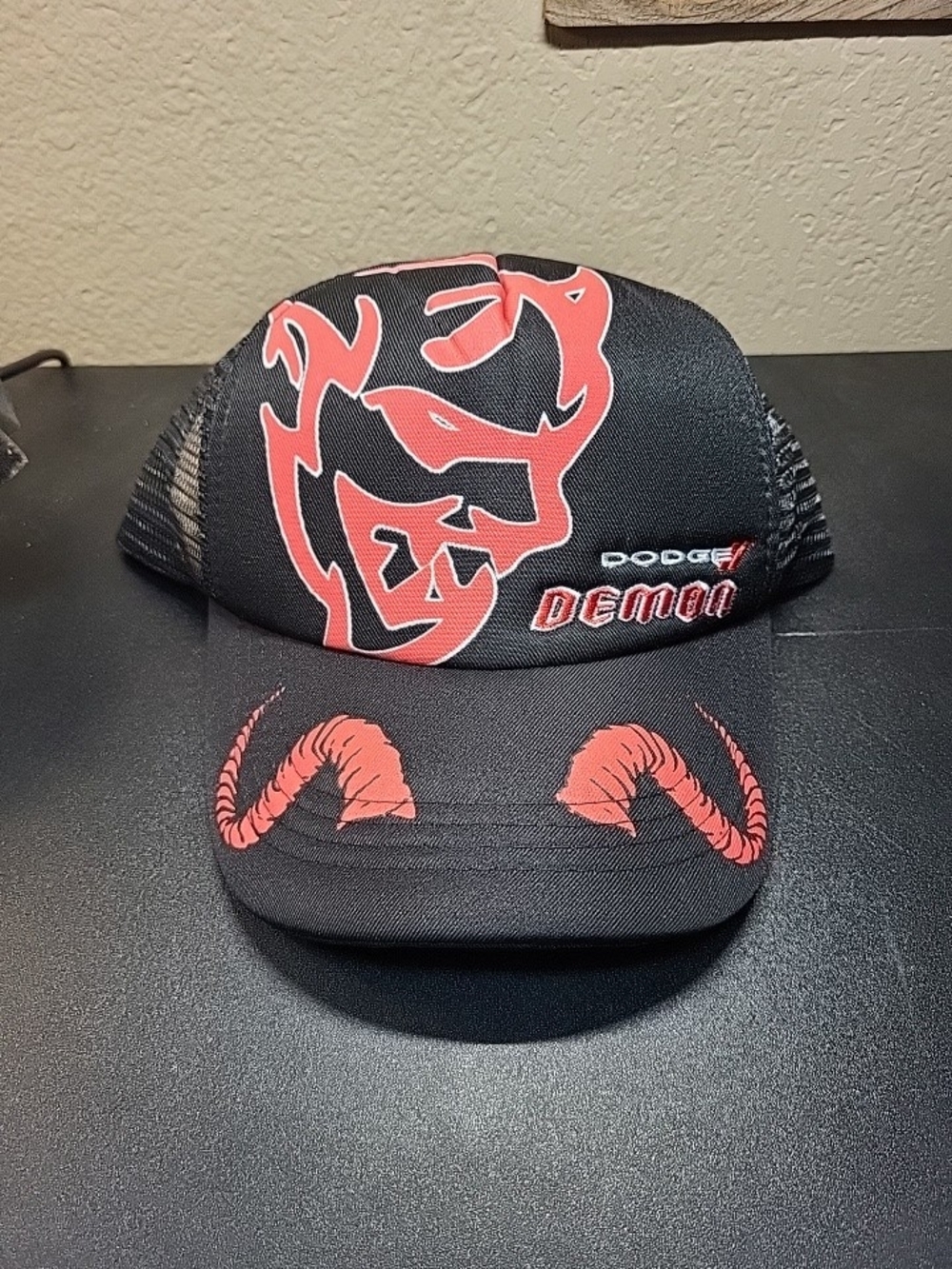 *NEW* Reason x Dodge Demon SRT Black/Red Snapback Trucker Hat Cap